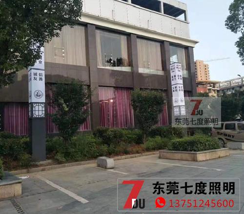 6米方柱600x600mm麻豆啪啪啪视频柱安装效果图片