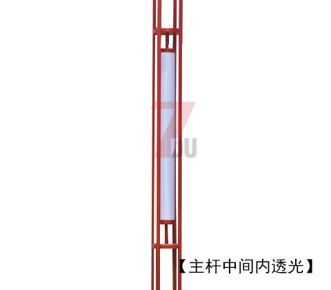 (QDJGDZ-017)红色火焰造型特色广场园林麻豆啪啪啪视频主杆内透光位置